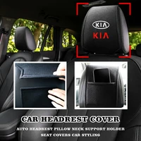 car headrest cover retrofit design shell rear pocket multifunction for kia rio k2 k3 k4 k5 kx3 kx5 cerato soul forte sport etc