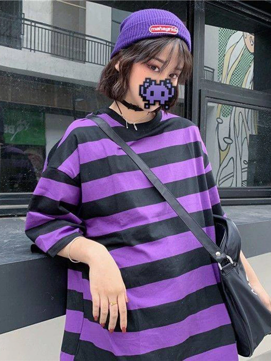 Модная женская футболка в стиле хип-хоп свободные летние женские Топы оверсайз