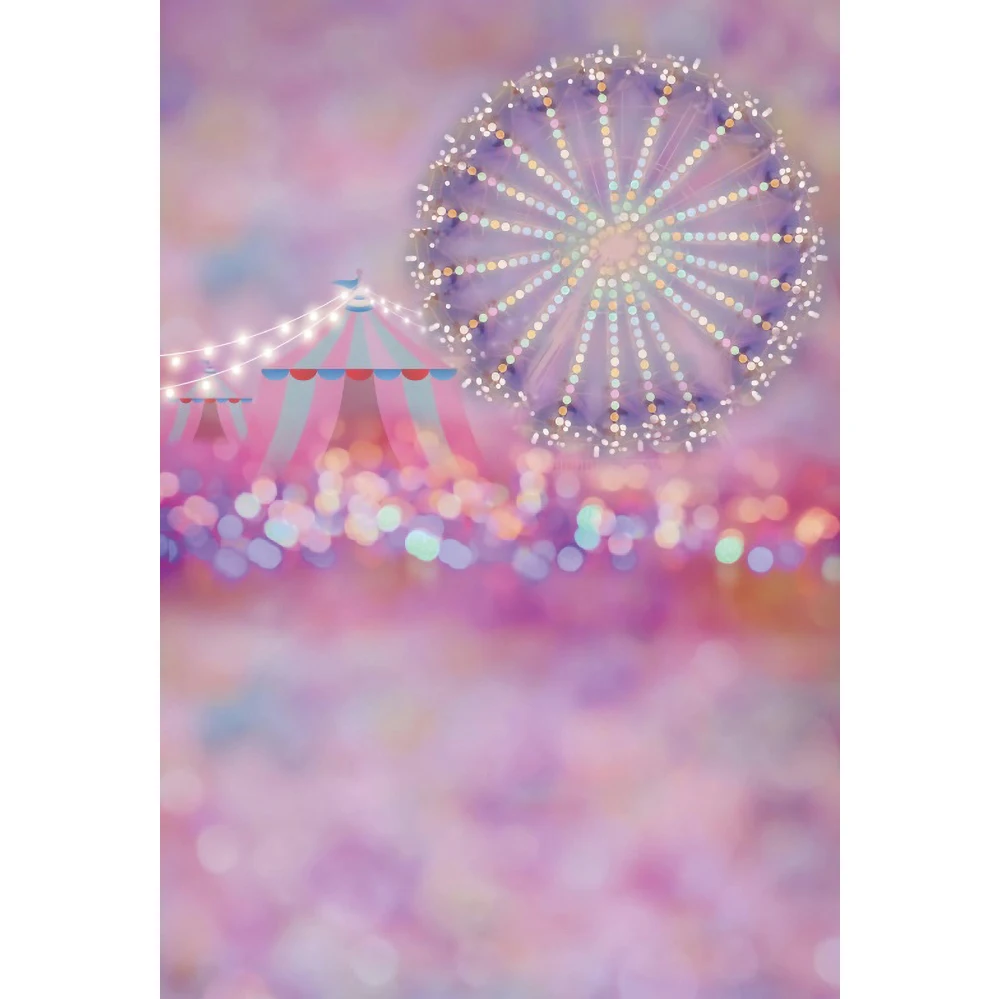 Laeacco цирк Фотофон для фотосъемки новорожденных мечтательсветильник боке колесо