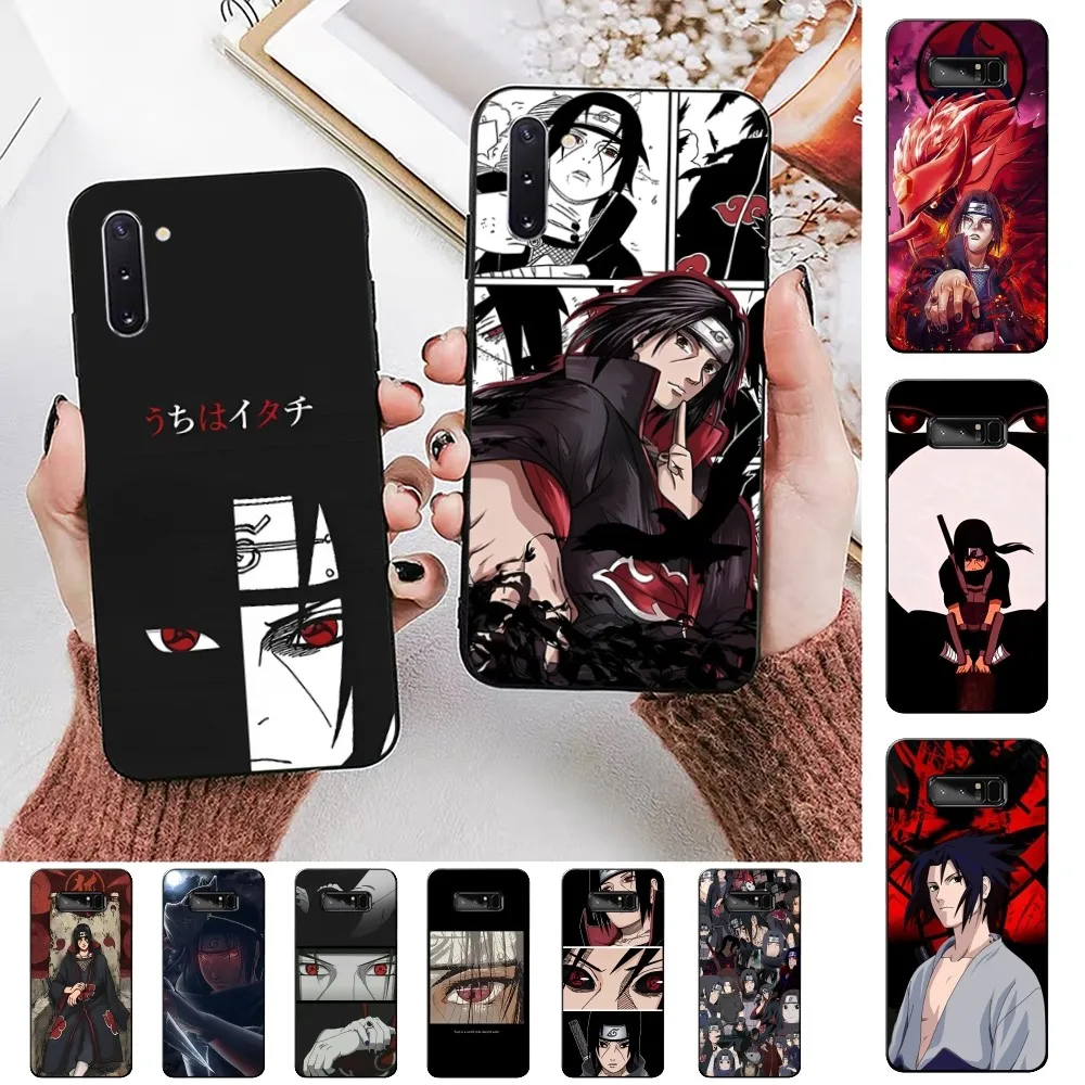 

Anime N-NarutoS I-ItachiS Phone Case For Samsung Note 8 9 10 20 pro plus lite M 10 11 20 30 21 31 51 A 21 22 42 02 03