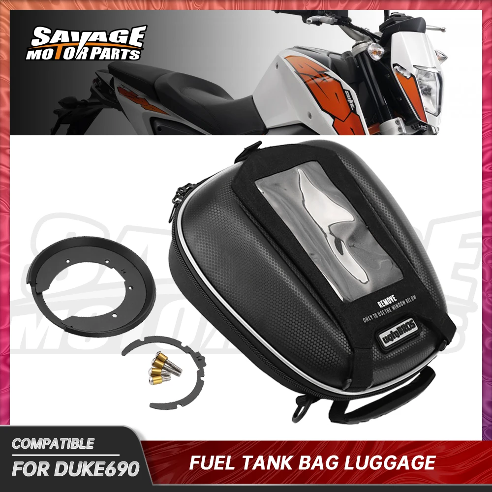 

For 690 DUKE/R 2012-2018 Motorcycle Fuel Tank Bag Tanklock Multi-Function Waterproof Phone Racing Saddle Luggage Accessories