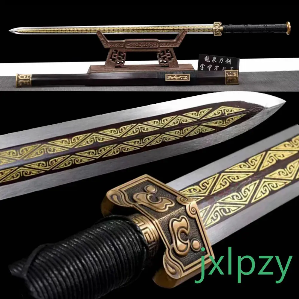 

Handmade 41" Top Class Chinese Han Dynasty Jian Double Edged Sword 1095 Carbon Steel Blade Full Tang