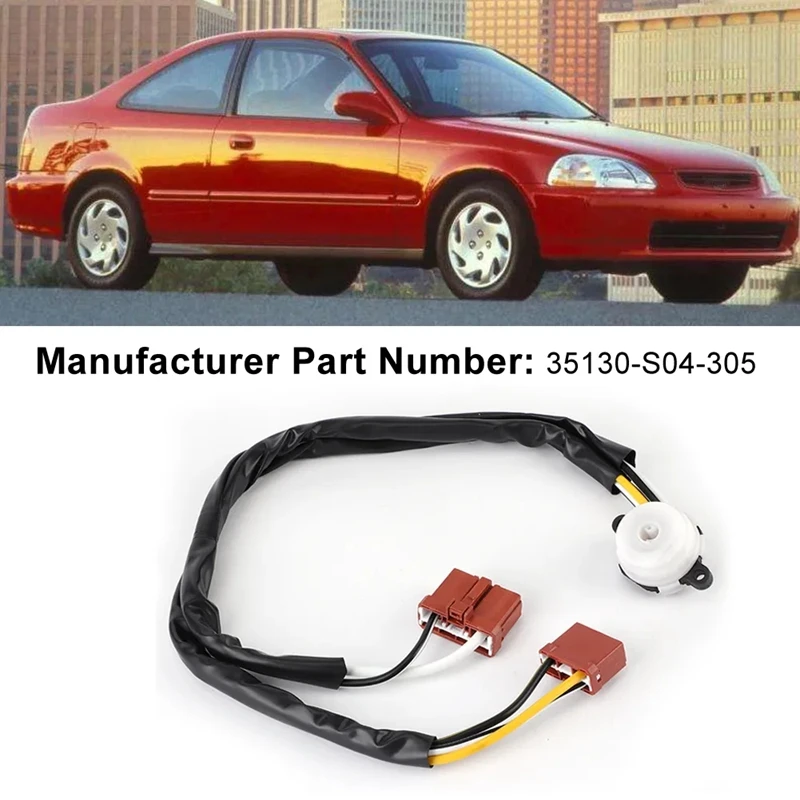 

1 шт. автомобильный аксессуар, запчасти для электрического выключателя зажигания, аксессуары для ACURA INTEGRA для HONDA CIVIC 35130-S04-305