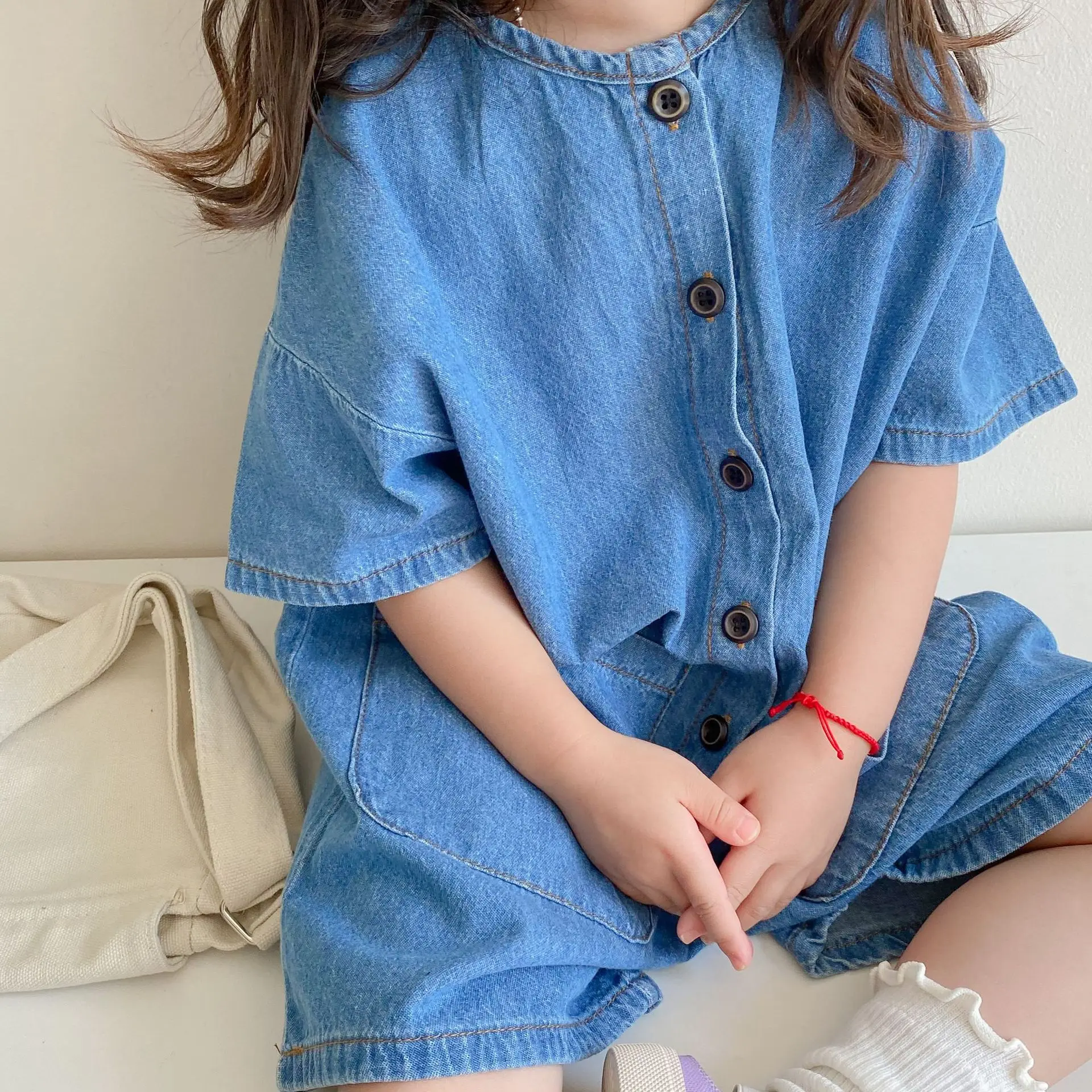 Kids Denim Jumpsuit Children's Jeans Overalls For Girls Boys Shorts Rompers 2022 New Summer Baby Toddler One Piece Clothes Pants