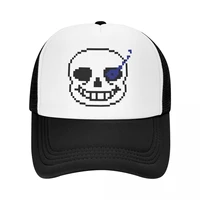fashion sans smile trucker hat for men women breathable game undertale baseball cap sports snapback caps summer hats