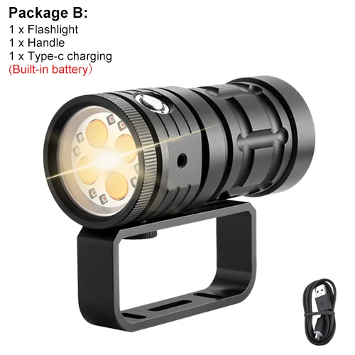 

Asafee D16 Подводный фонарик 80Вт