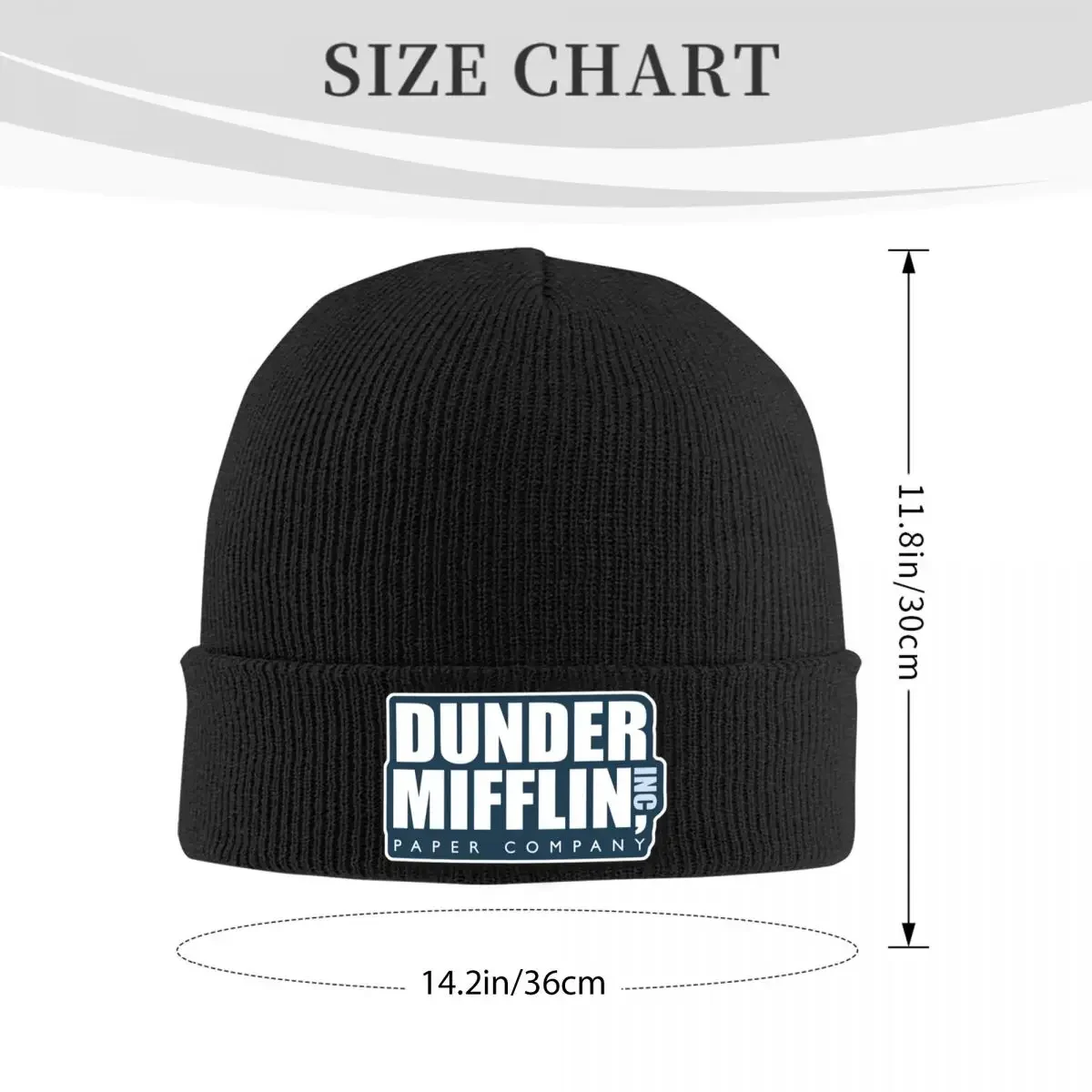 Вязаные шапки Dunder Mifflin London модные теплые эластичные толстые уличные вязаные
