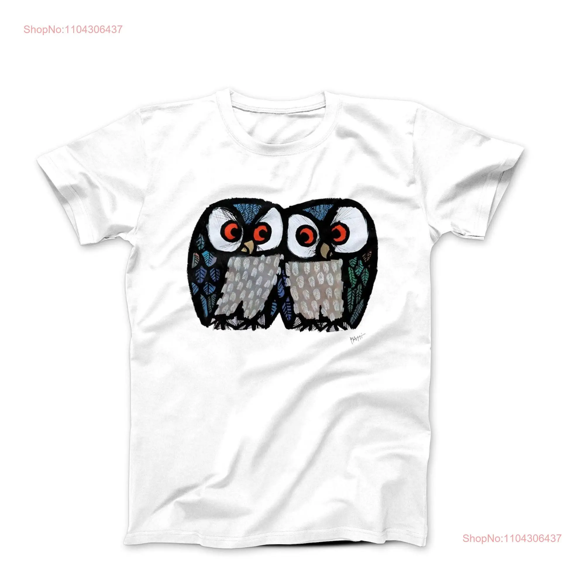 Футболка Celestino Piatti The Happy Owls 1964 арт с длинными или короткими рукавами
