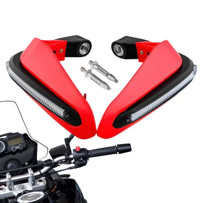 

Защита для рук мотоцикла, защита от ветра, 2 шт., защита для руля, аксессуары для модификации, защита для рук, светодиодный для внедорожника