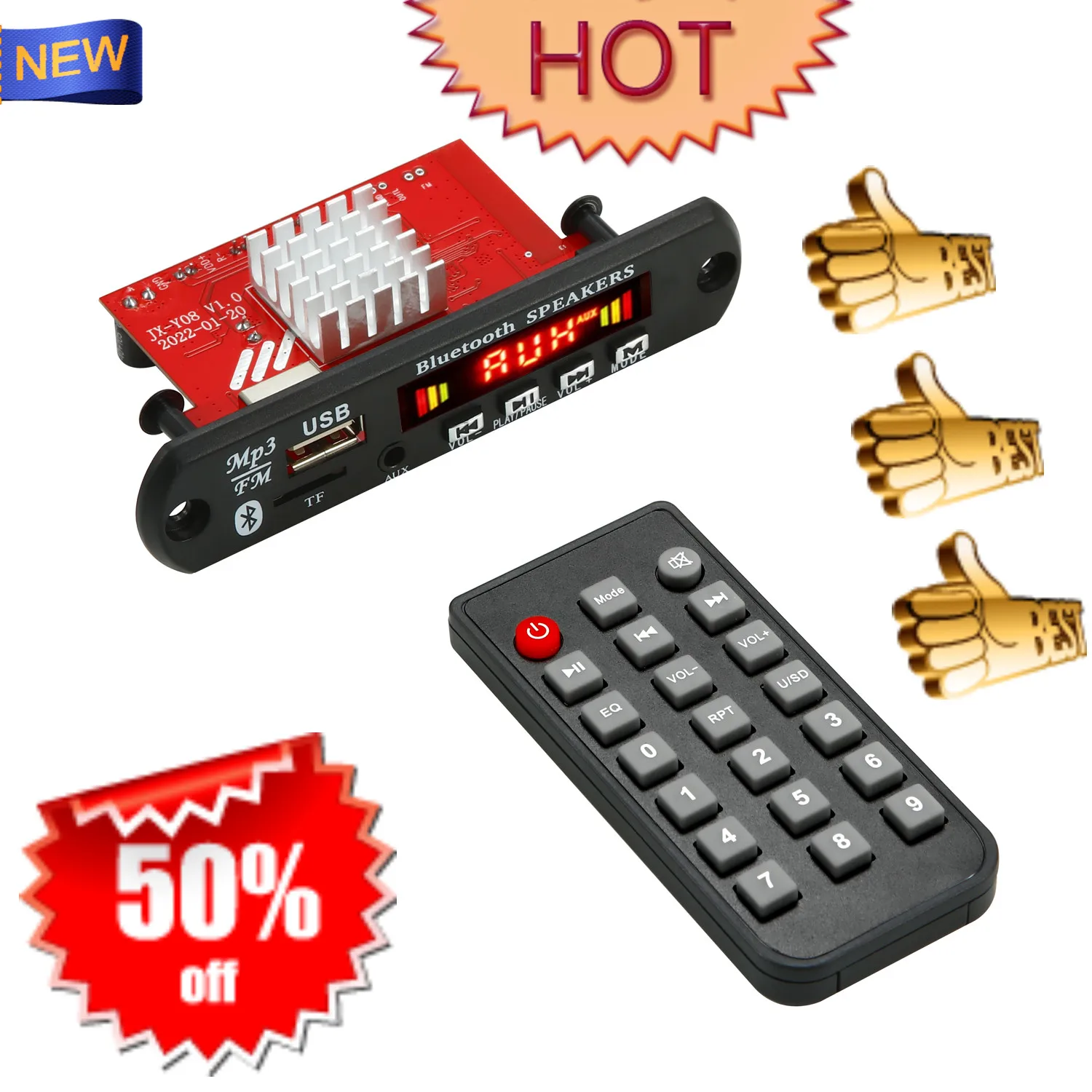 2*60 Вт усилитель MP3 приемник модуль Bluetooth 5 0 декодер плата без потерь автомобильный