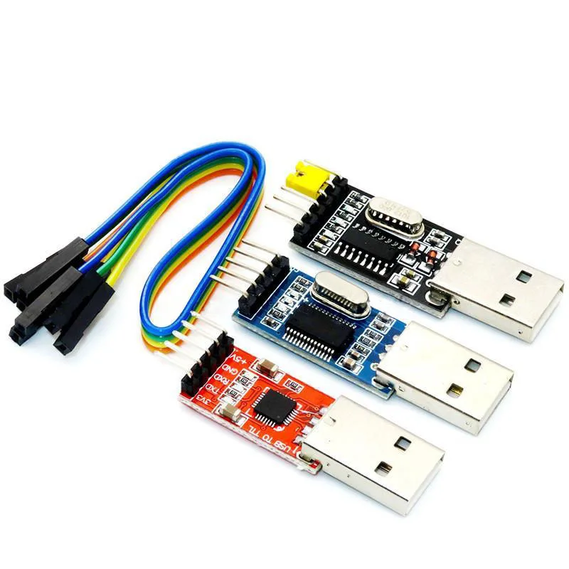 3 шт./лот = 1 шт. PL2303HX + 1 шт. CP2102 + 1 шт. CH340G USB для TTL для arduino PL2303 CP2102 5PIN USB для TTL модуля UART