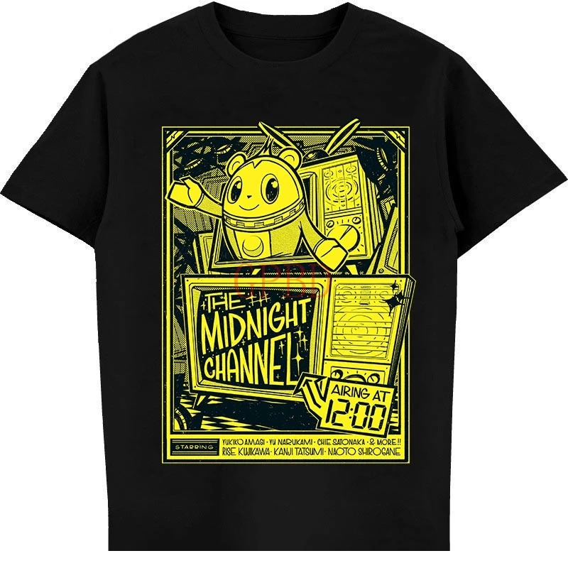 

Persona 4 Midnight Channel TV t-Shirt DMN Black