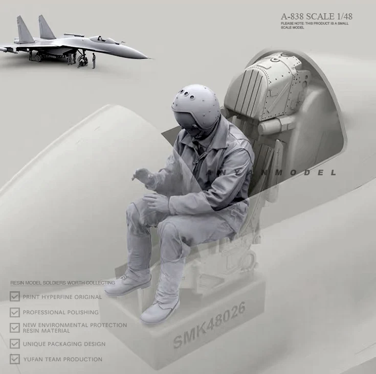 

1/48 Resin model kits figure colorless and self-assembled A-838