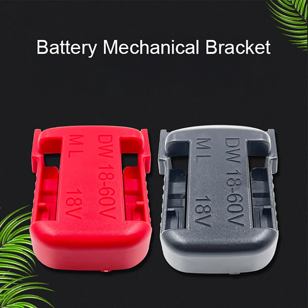 

Battery Mount Wall-mounted Solid Color Tool Fixing Holder Storage Rack Replacement for Dewalt Lithium Batteries Red