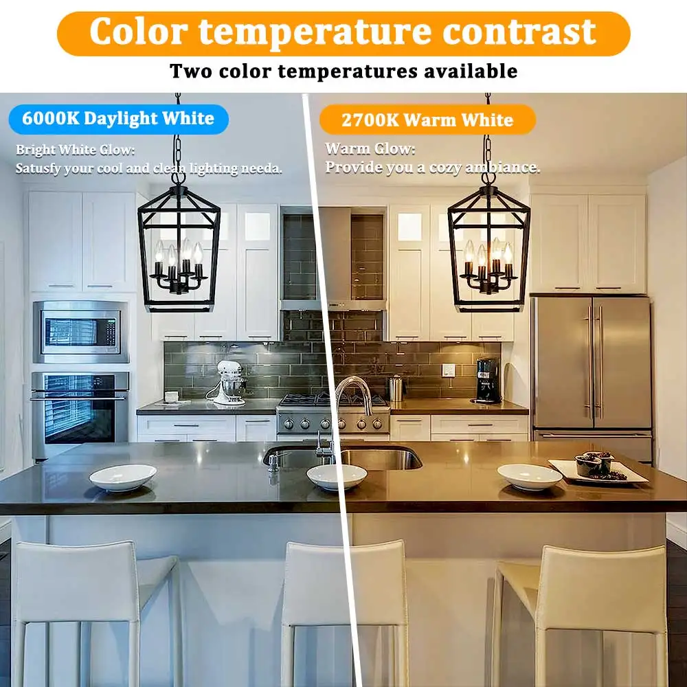 6W Свеча Светодиодная Лампа E14 E12 B22 Винтажная накаливания C35 Прозрачное Стекло