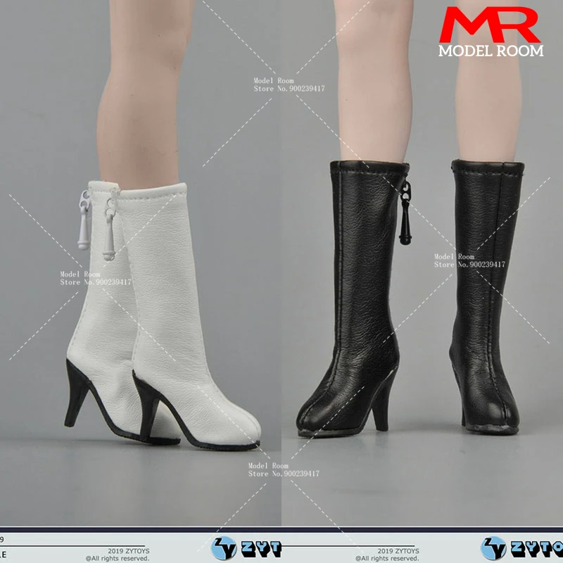 

ZYTOYS ZY1019 1/6 Scale Female Half Boots Hollow Mid-calf Boots Shoes Model Fit 12-inch Soldier Action Figure Bodies