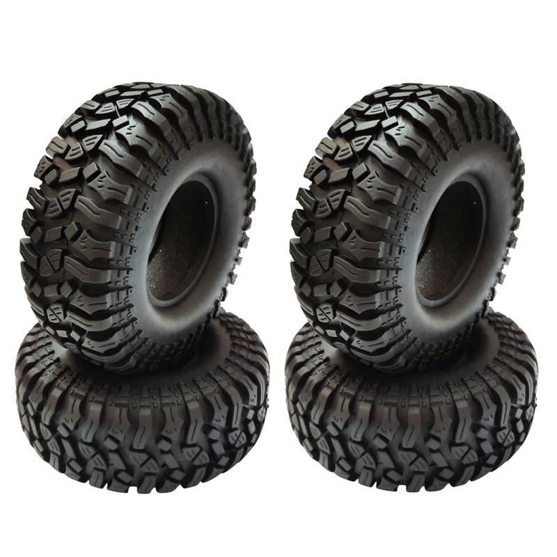 

4PCS 112mm Rubber 1.9 Inch Wheel Tire Tyre for 1:10 RC Crawler Car Axial SCX10 90046 AXI03007 Traxxas TRX4 D90 D110 TF2