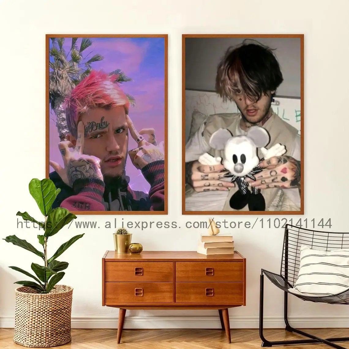 

Lil PEEP Music Decoration Art Poster Wall Art Personalized Gift Modern Family bedroom Decor Canvas Posters