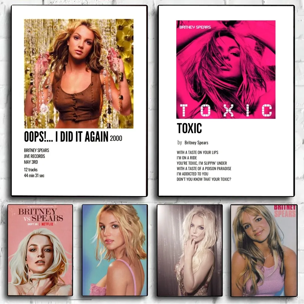 Affiche Rétro Vintage de Chanteur Autocollants Sans Peinture Artistique à et Bureau