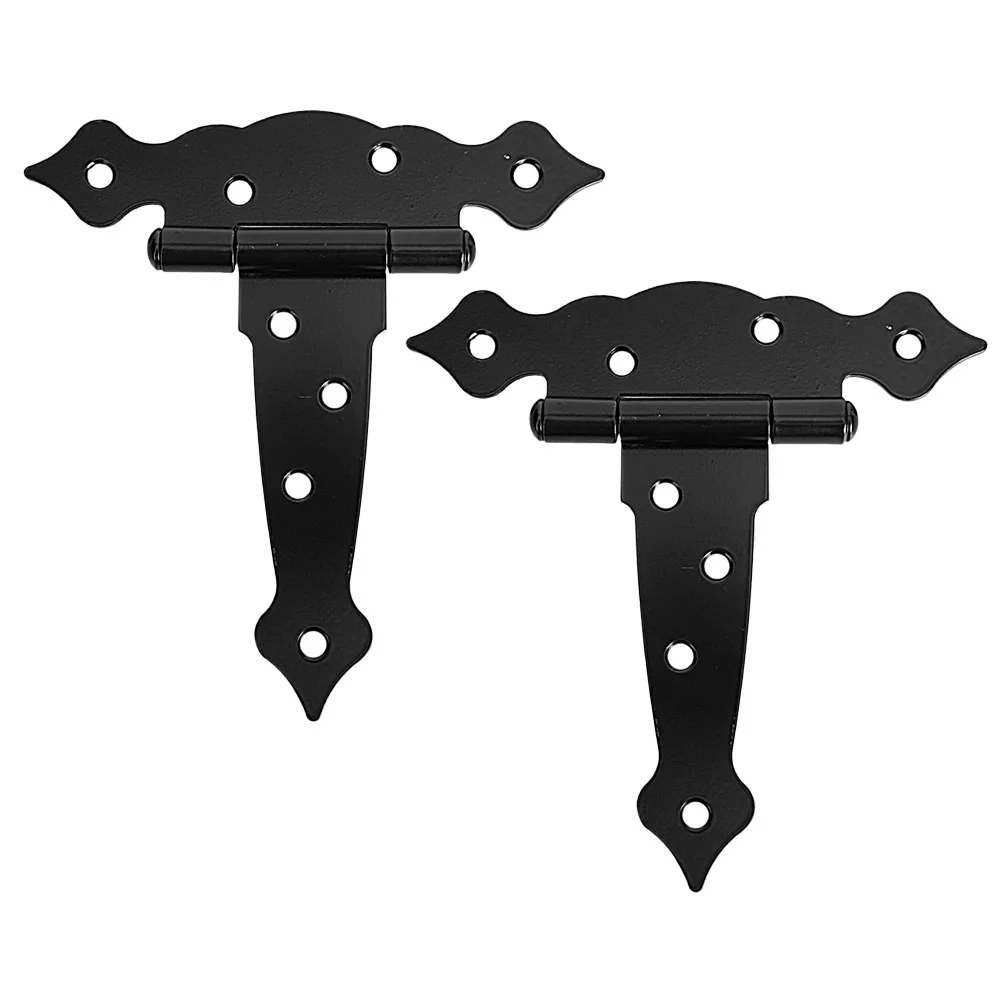 

2 Pcs T-Shaped Door Hinge Heavy Duty Hinges Garage Canopy Hinges Heavy Duty Wood Iron Fence Shed