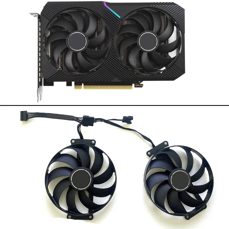 

2pcs 90mm 6pin CF9010U12S RTX 3060 GPU FAN For ASUS DUAL-RTX3060-12G RTX3070 RTX3060Ti Cooling Fans Graphic Card Cooler Fan