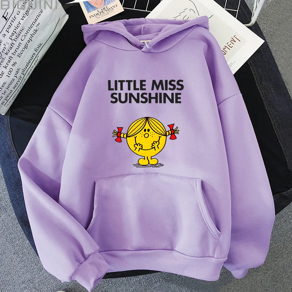Little Miss Sunshine Hoodies Cartoon Graphic Hoody Pullovers Unisex Men Sweatshirts  Autumn Kawaii Women Streetwear Oversized