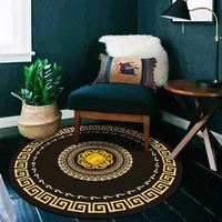 madream 2022 selling round carpet european luxury style embossed decor living room sofa rug home bedroom floor mat free shipping