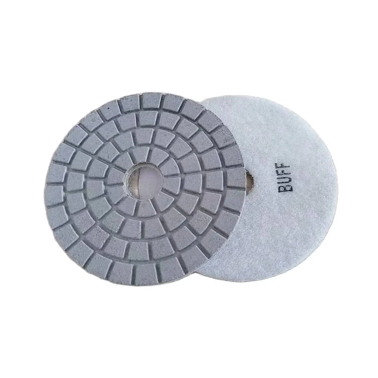 

4 Inch 100mm Abrasive White Diamond Wet Buff Polishing Pad For Grinding Stone Marble Granite Of Mirror Effect Polishing Pads