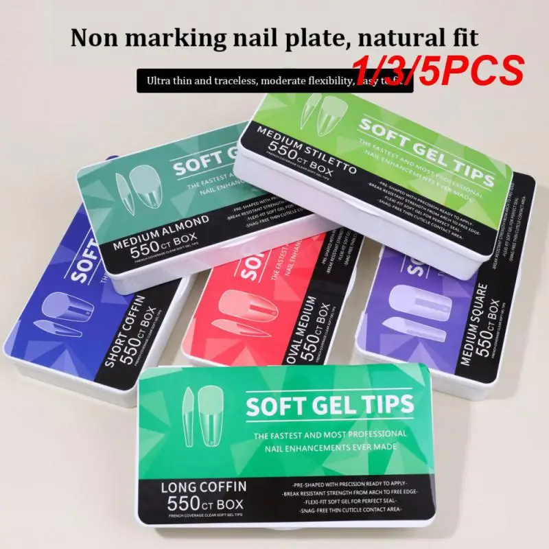 

1/3/5PCS MonjaFalse Toe Nails Full Cover Fake Nails Square Foot Nail Tips Acrylic UV Gel Toenail Extension Tools
