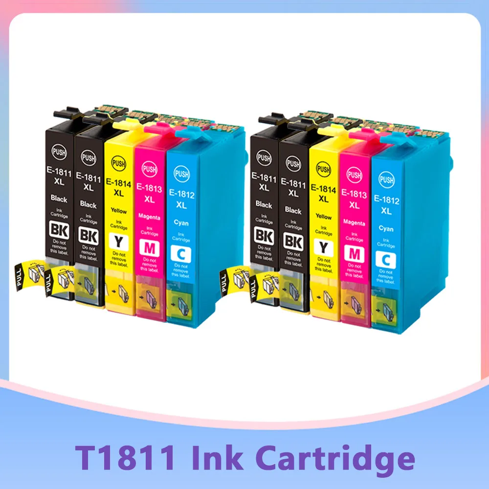 

T1811 Ink cartridge For Epson T1811 - T1814 Expression XP212 XP215 XP225 XP312 XP315 XP412 XP415 XP202 XP205 XP302 XP305