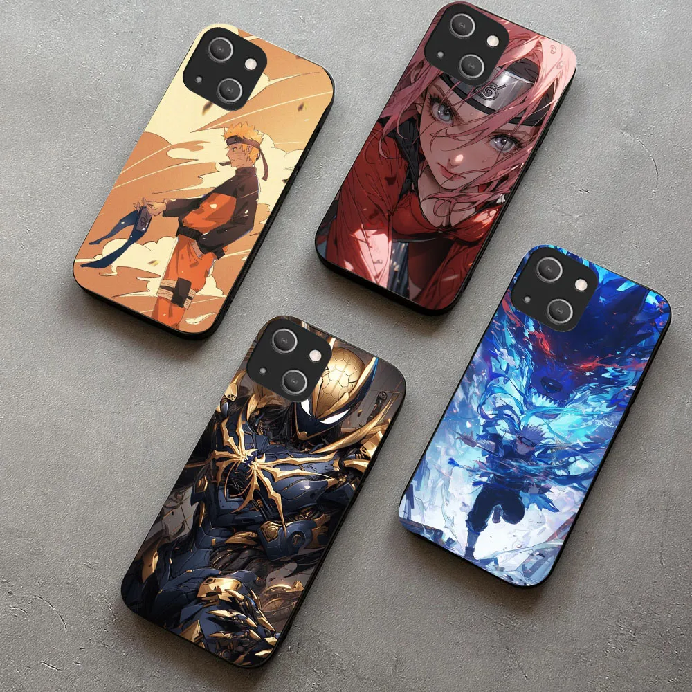 Черный силиконовый чехол WEA-2 с аниме N-Naruto для OPPO A3 5 9 15 16 17 38 40 52 53 54 57