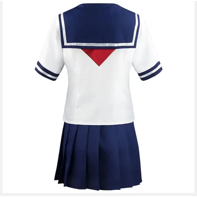 Фото Костюм для косплея игры Yandere Simulator Ayano Aishi, униформа Yandere Chan JK, школьная форма, женский наряд, костюм моряка, юбка, футболка №4