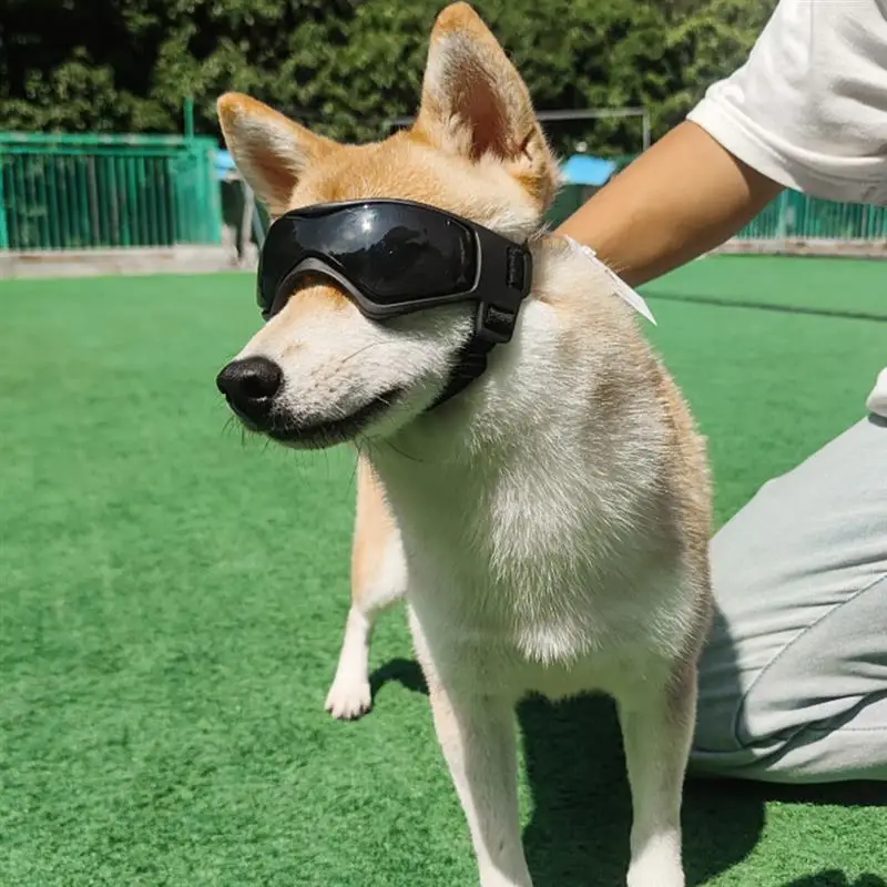 

Pet Dog Goggles Sunglasses Adjustable Anti-UV Sun Glasses Eye Wear Protection Waterproof Windproof Sunglasses Pet Dog Supplies