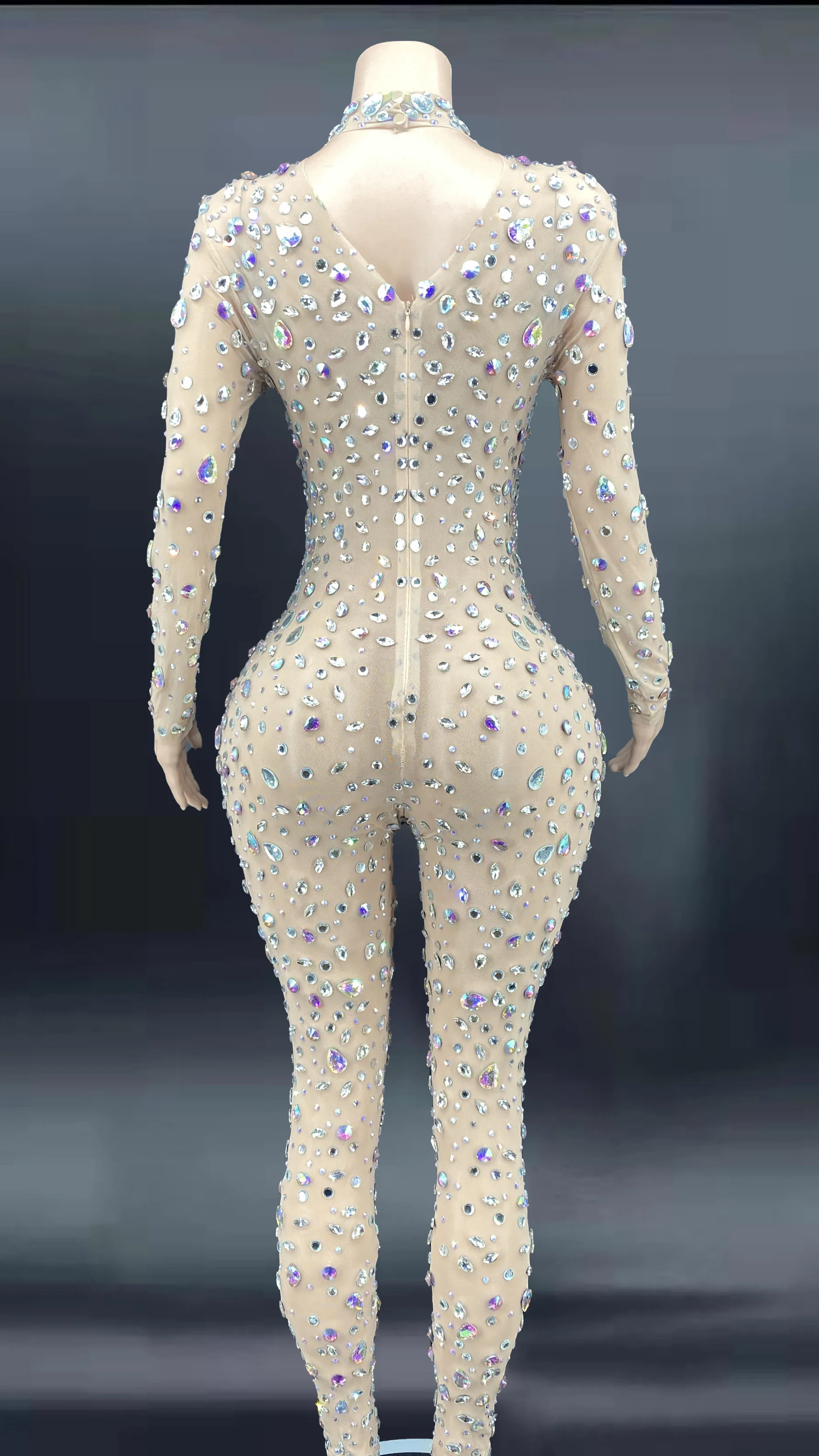 Цветастый комбинезон AB Стразы для представлений дня рождения