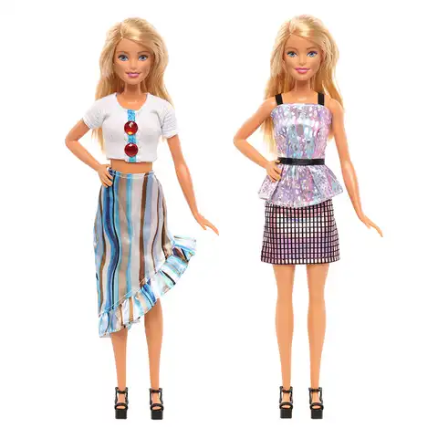 Одежда для куклы Барби 30 см, модное платье, юбка, короткий топ, аксессуары для шарнирных кукол, детские игрушки, подарок для игрового домика «...