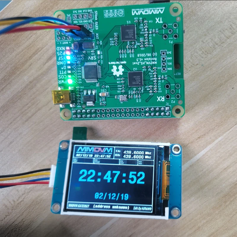 YAOGREENHAM jumbospot V1.3 MMDVM_HS_Dual_Hat Duplex Hotspot Board kit With USB Port Support P25 DMR YSF NXDN For Raspberry pi |