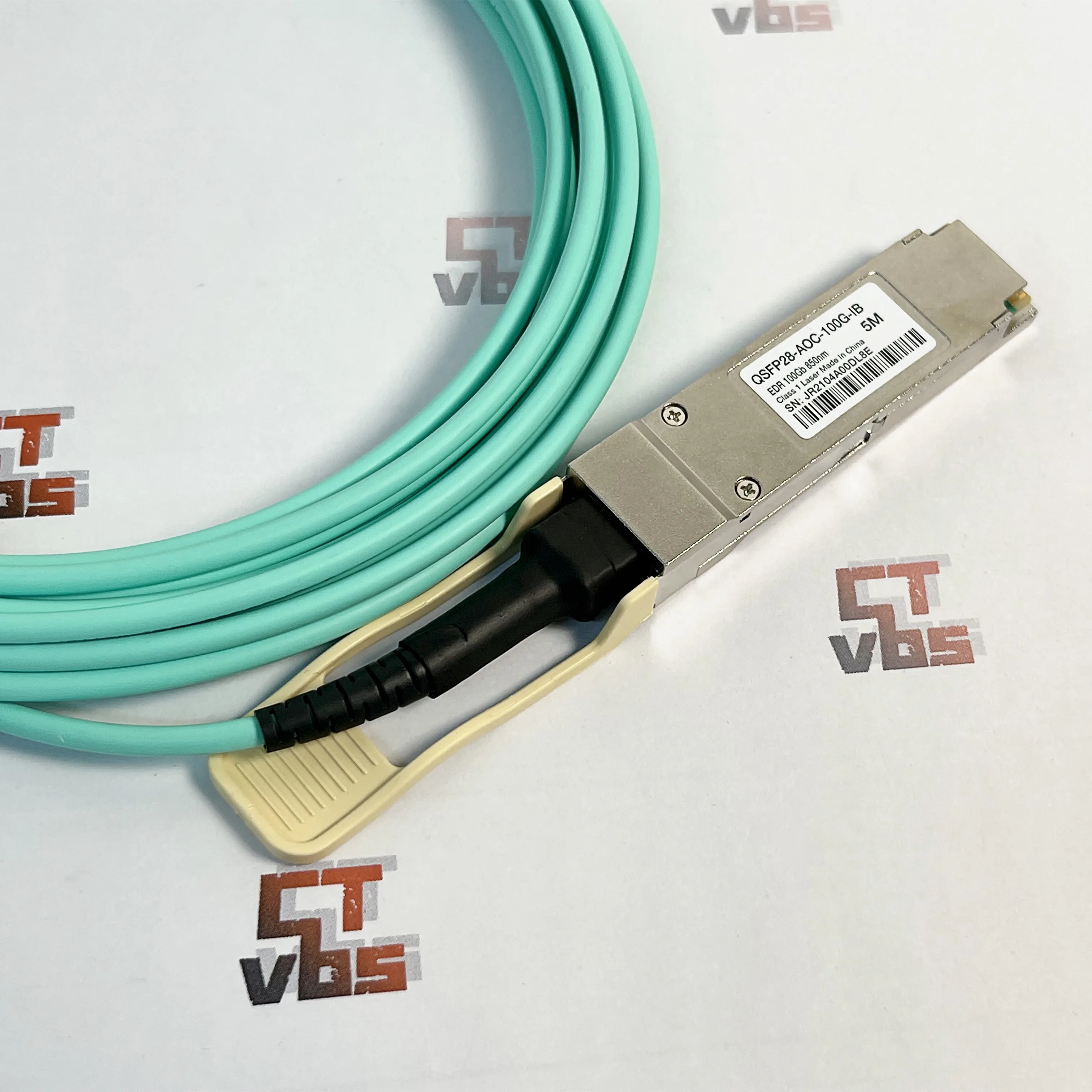 QSFP-100G-AOC-IB 5M Active Optic Cable w/ Transceiver Mellanox Compatible 850nm