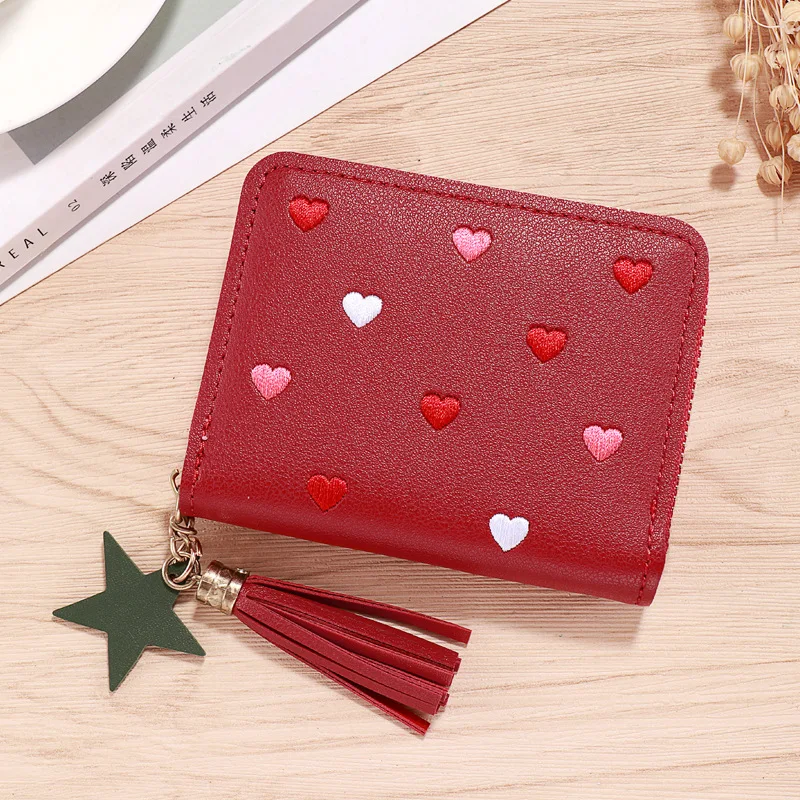 Women Wallet Purses Luxury Love Heart Wallet for Ladies Girl Money Pocket Card Holder Female Wallets Phone Clutch Bag Coin Purse