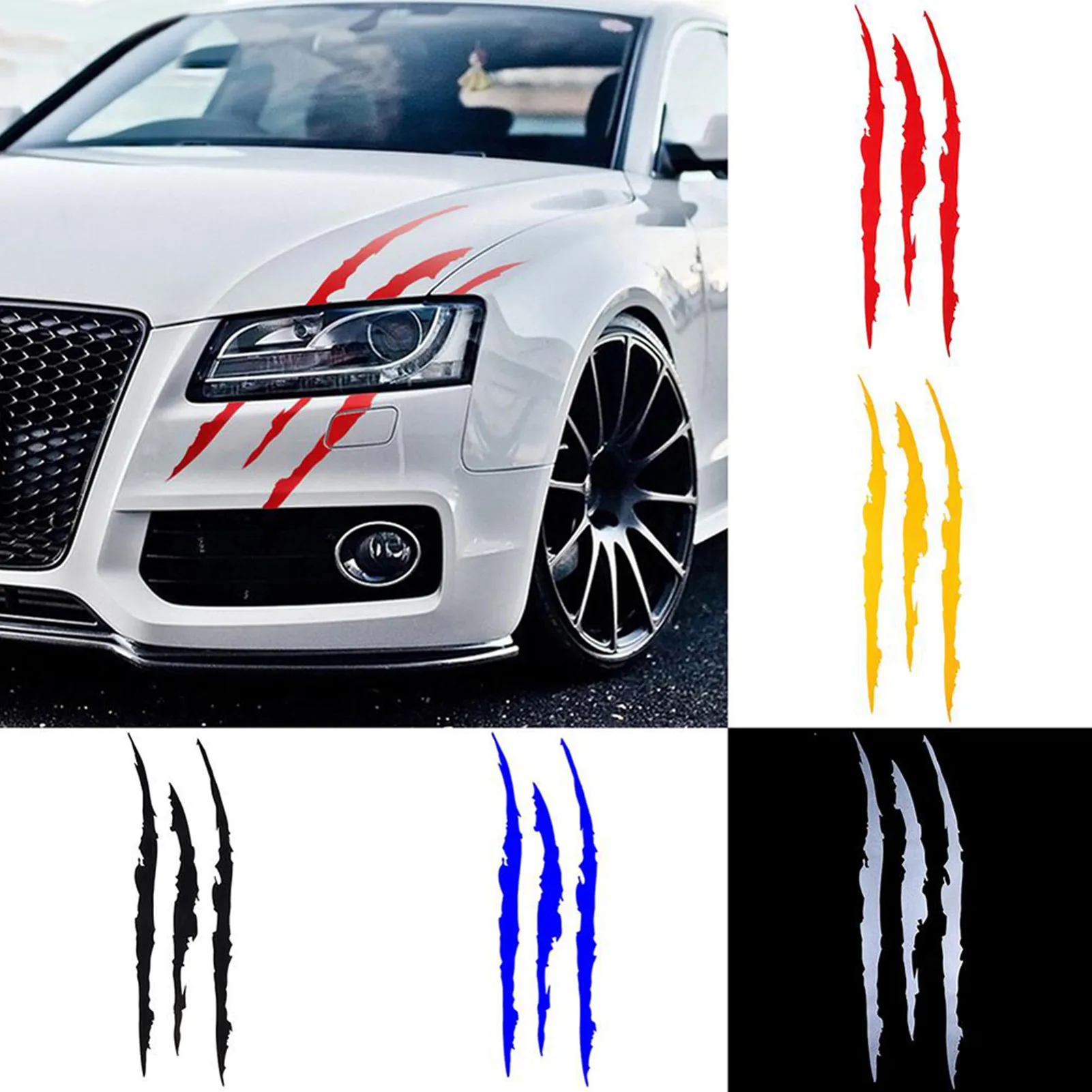 

Monster Claw Scratch Car Stickers Auto Stripe Marks Headlight Vinyl Decal for Car SUV Body Decorative Stickers car accessories