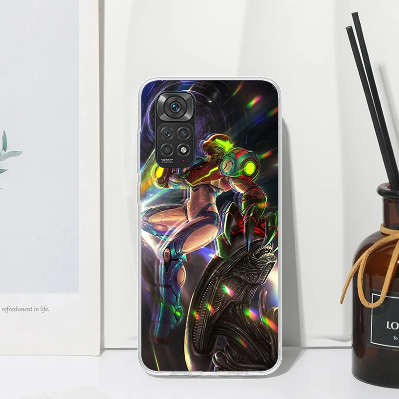 Фото Чехол для телефона Game M-Metroids для Xiaomi Redmi Note 15 13 14S 14 Pro Plus 12S 11S 10S 12 11E 10 11T, художественный дизайн, задняя крышка Redmi №5