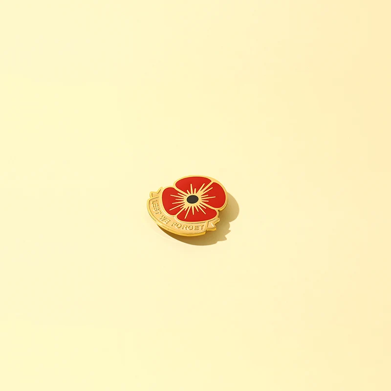 ChicSilver модная брошь из нержавеющей стали с маком Золотая аксессуары простые