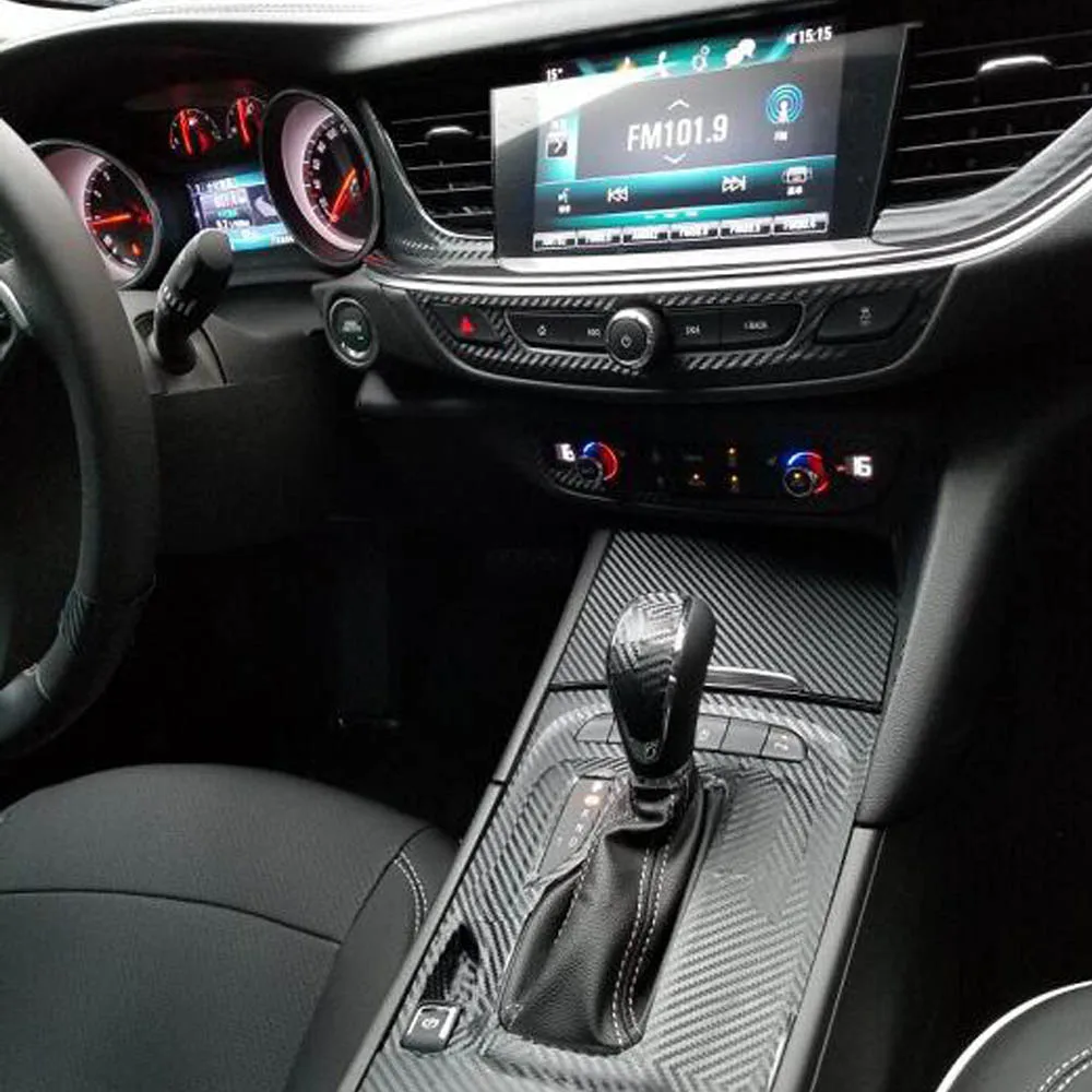 

Для Buick Regal 2017-2019 Стайлинг автомобиля углеродное волокно интерьер автомобиля центральная консоль изменение цвета молдинг наклейки