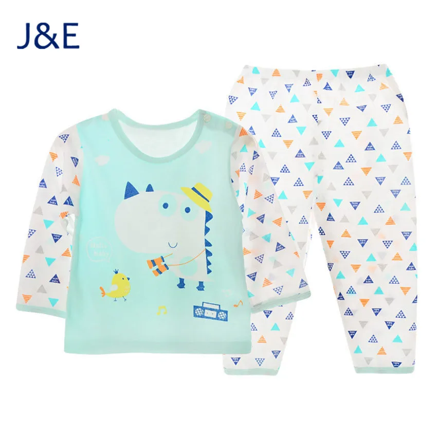 

J&E 2022 Brand Kids Pajamas Sets Boys Girls 100% Cotton Long Sleeve Homewear High Quality Children Sleepwear for Boys