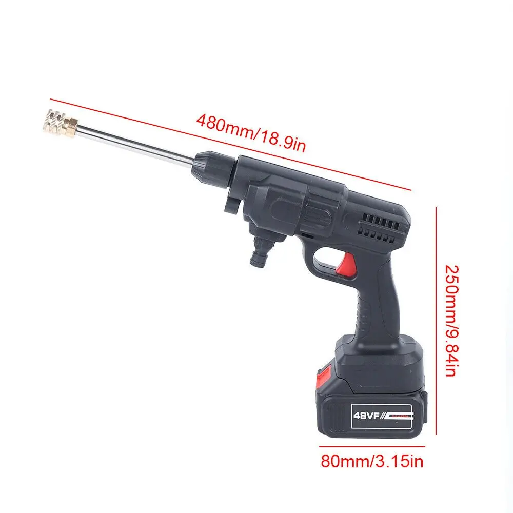 

240W 21V Electric Pressure Washer Water Spray Gun Portable Car Cleaner Cordless High Pressure Spray Gun Car Wash Pressure Nozzle