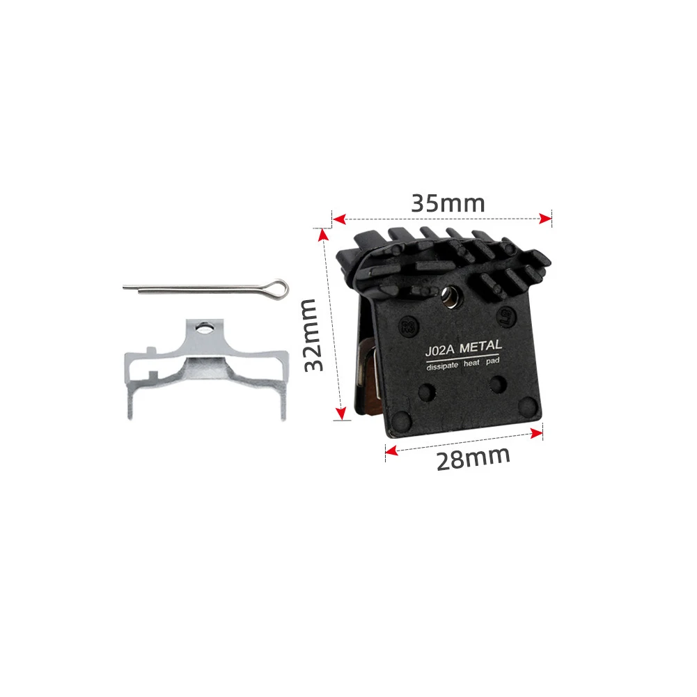 

For Mountain Road Bike Brake Pads Bike Disc Bake Pad Cooling Fin Cycling Parts J02A L03A MTB Metal Replacement