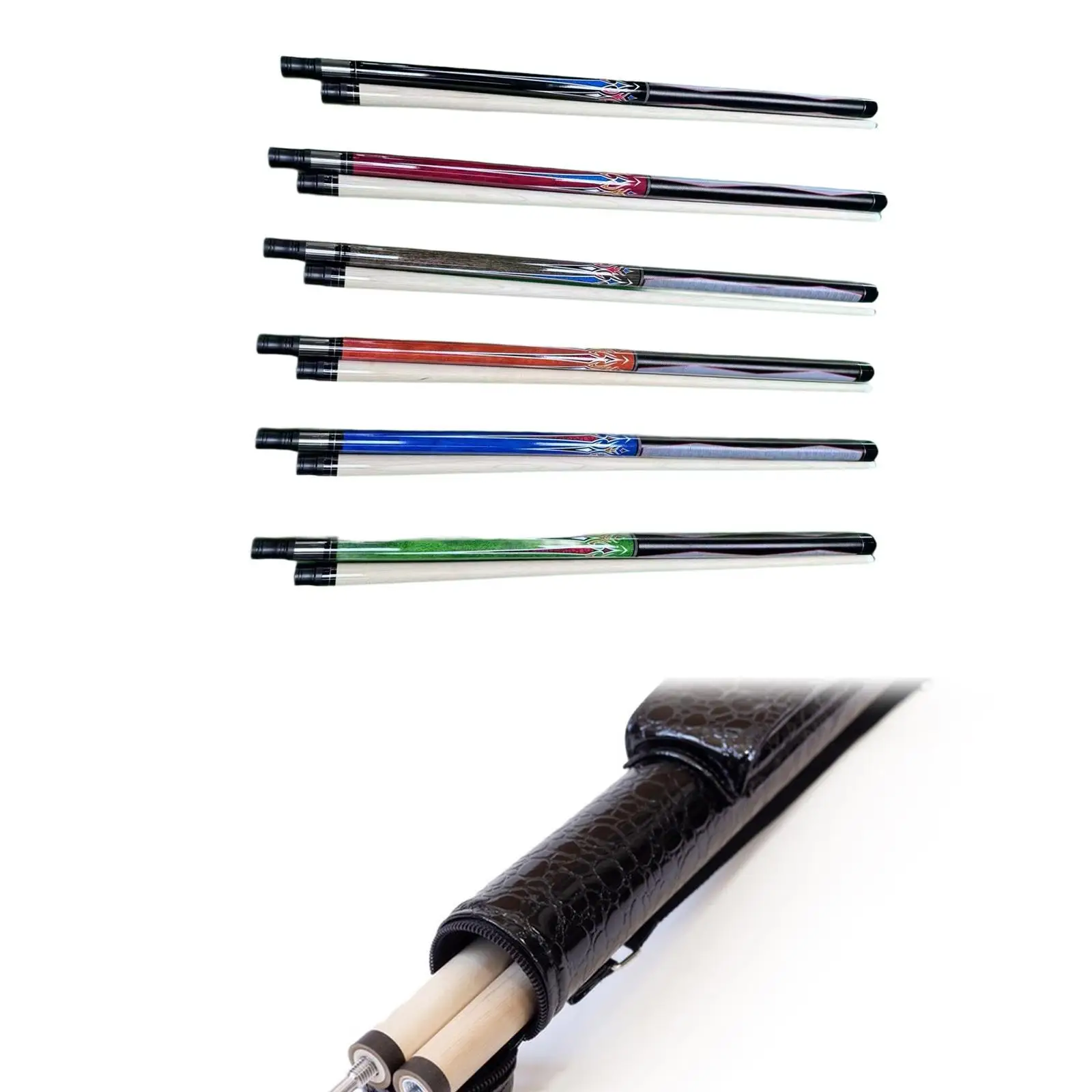 Бильярдный кий 1/2 сплит 57 дюймов для снукера начинающих игроков в бильярд мужчин