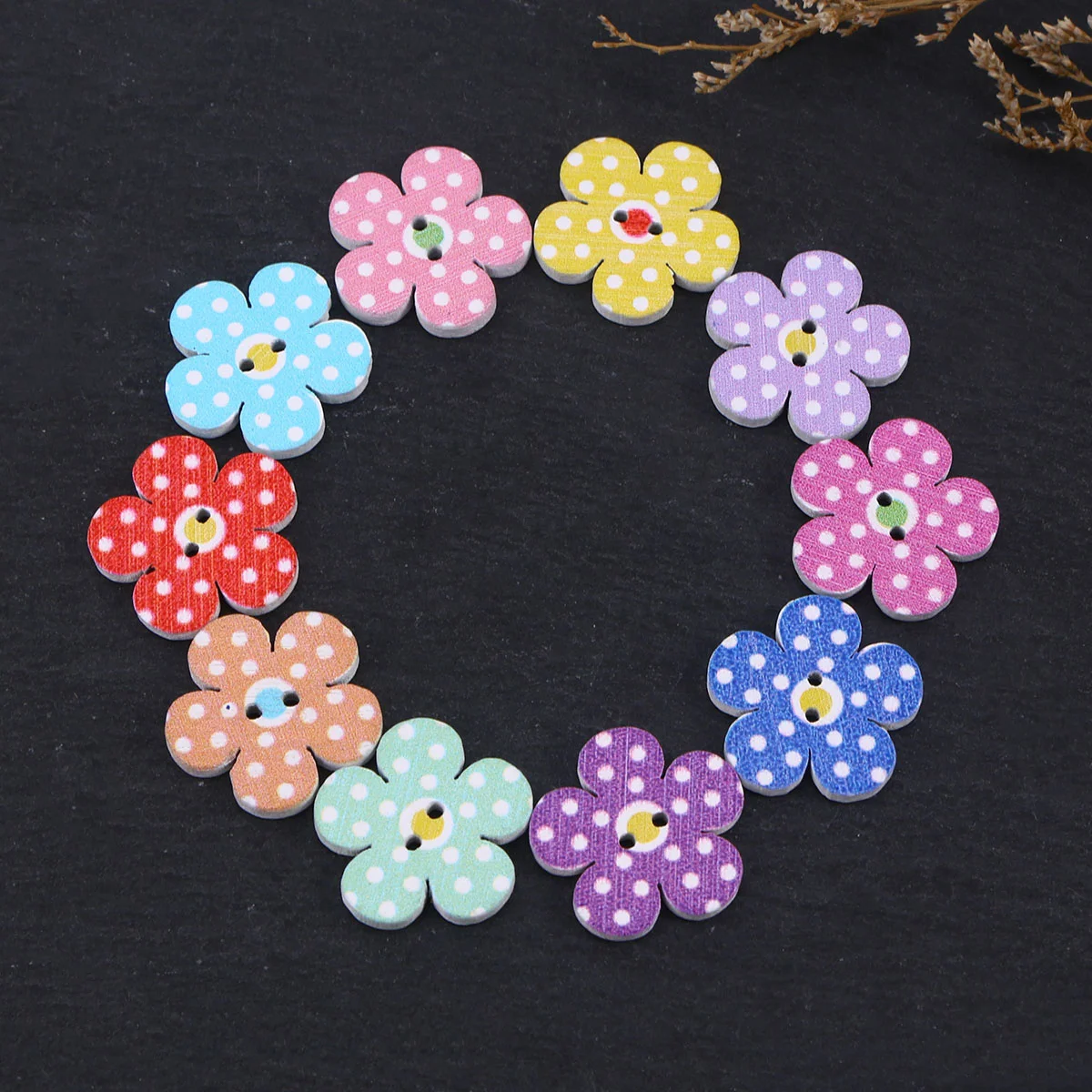 

Button Wood Wooden Novelty Buttons 2 Children Coat Shapediy Kids Hole Scrapbooking Sewing Assorted Flower Manual