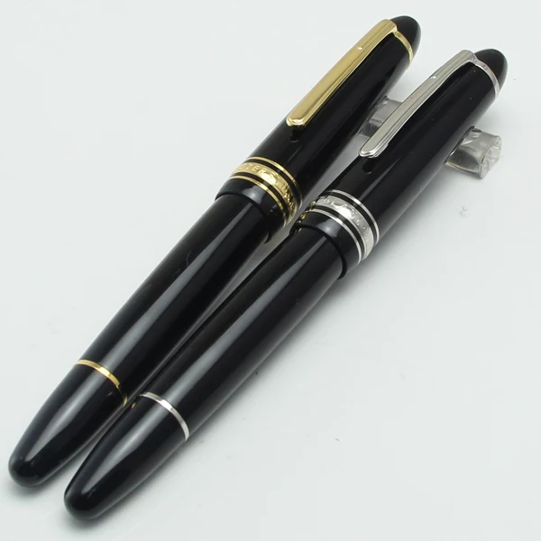 

Luxury MB Monte 149 Fountain Pen Black Resin Ink Pens 4810 Gold Plating Nib with Serial Number