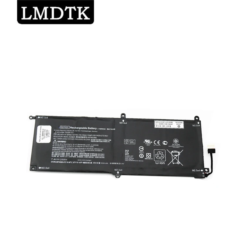 LMDTK Новый KK04XL 7,4 V 29WH Аккумулятор для ноутбука HP Pro x2 612 G1 HSTNN-I19C 753703-005 753329-1C1