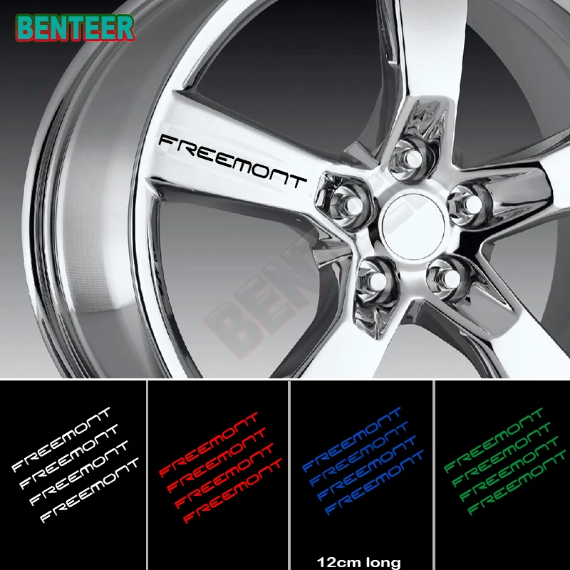 

4 шт., автомобильные наклейки на колесо для Fiat freemont, автомобильные аксессуары